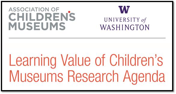 Learning Value of Children's Museums:Research Agenda Symposium September 10 11, 2013 As a result of the symposium and subsequent conversations with CMs across the country, a field wide research