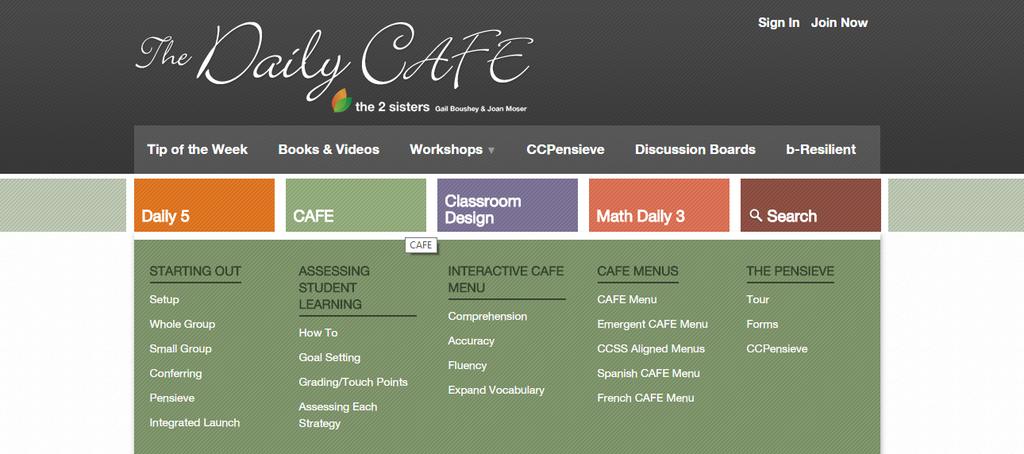 The Café Book The Café Book provides the technical expertise necessary for individual students to receive exactly what they need to improve as readers.