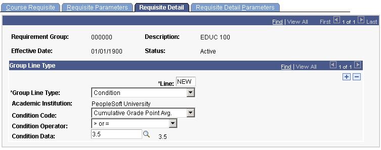 5 and higher may register for EDUC 100 (first semester freshmen with no verifiable GPA at all are also eligible). Here s how to create an enrollment requirement group for this requisite: 1.