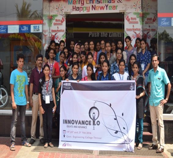 The technical symposium, INNOVANCE 1.0 was conducted by the IEEE Students of Government Engineering College Thrissur on 19 th, 20 th and 21 st February.