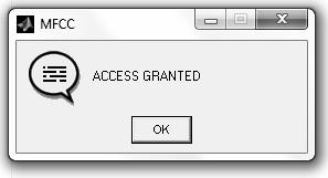Three times Access Denied signal is displayed in the command window then window will be automatically closed. IV.