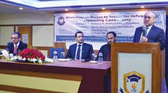 Asst. Prof. Suraj Basnat of KSL stated that the students and teachers of Nepal felt honored to be part of the program. Among the students, Ms. Zerin Tasnim Morshed of the School of Law, CIU and Ms.