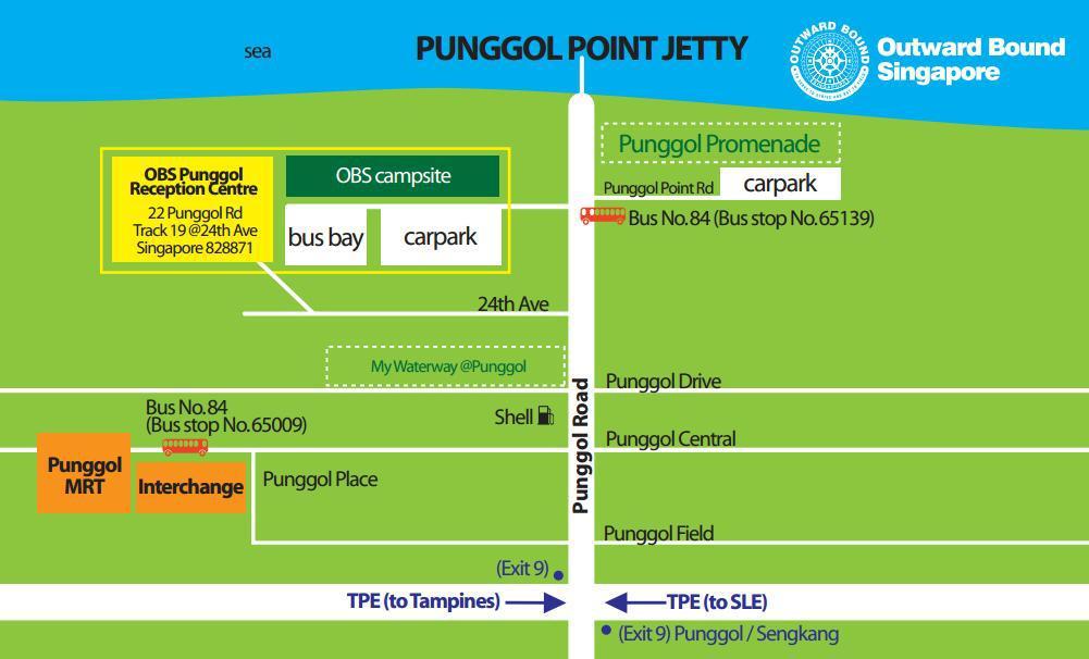 Directions By Car: Take TPE exit 9 to Punggol Road. Head towards Punggol Road End. By Public Transport: nearest MRT station Punggol on North-East Line Take bus 84 from Punggol bus interchange.