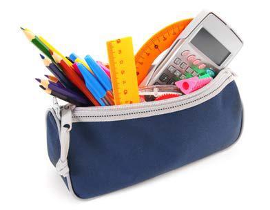 Secondary school All pupils should bring the following equipment to the School every day: Pencil case containing: uni-ball pens (blue and black gel pens), green pens, red pens, 2H pencils, pencil