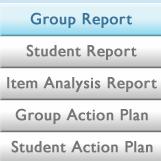 From the Assessments or Scoring page, click the Reports tab. If you registered multiple groups, use the Group dropdown menu to select a student group.