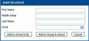 Adding students to your school and groups To add a student from the Students in School list to one of your groups: 1.