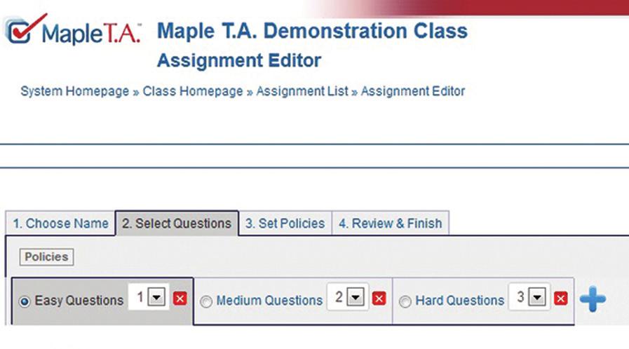 New in Maple T.A. 9 www.maplesoft.com New in Maple T.A. 9 Easy Content Sharing With the new Maple T.A. Cloud, which is integrated seamlessly into Maple T.A. 9, you can easily leverage questions created by others and share your own content with the community.