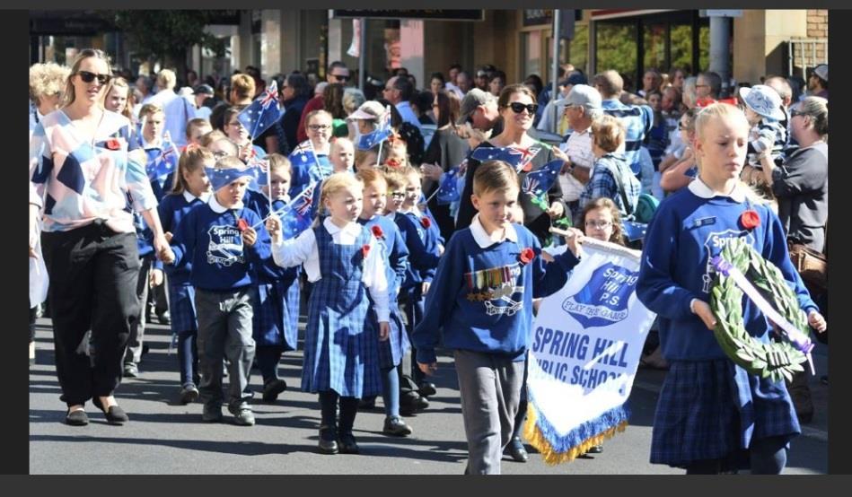 S and community at the ANZAC March in Orange. Our students looked extremely smart in their uniforms and showed great respect as they marched down Summer Street.