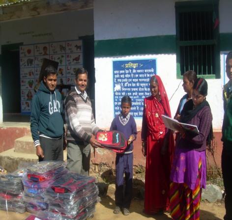 The School Bag distribution Kulethi school