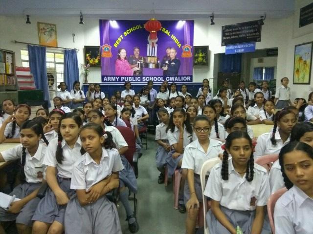 The girls of class VI and VII attended the session along with their mothers who were invited by the school.