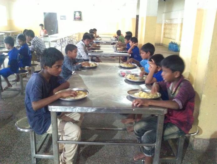 Lunch to our children at Premavihar Boys Home in memory of her