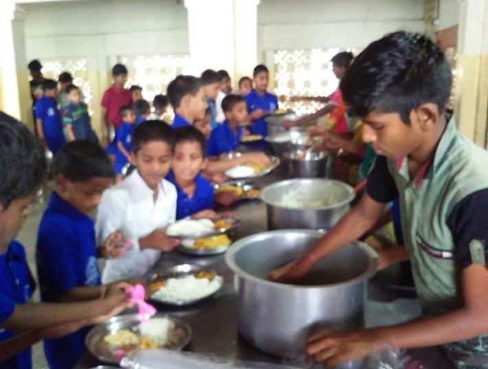 special Dinner to our children at Premvihar Boys Home in memory of his loving