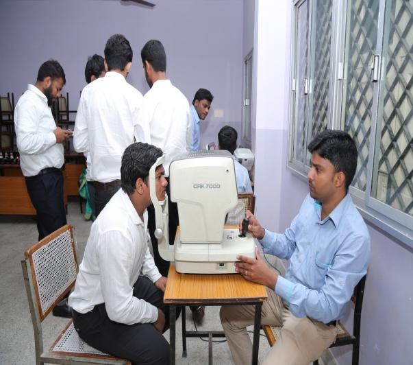 158 participants were benefitted by this eye camp. STUDENTS AND FACULTY MEMBERS IN EYE CAMP Earlier the Eye Camp was inaugurated by Our Director Dr.D.Nisar Ahmed and the camp was organized by Mrs.