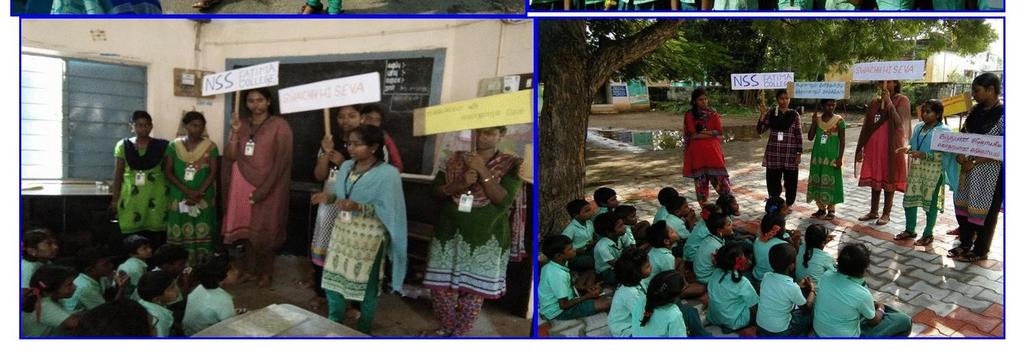 A folk song imparting the harmful effects of open defecation was sung by volunteers and created an awareness to use toilets.