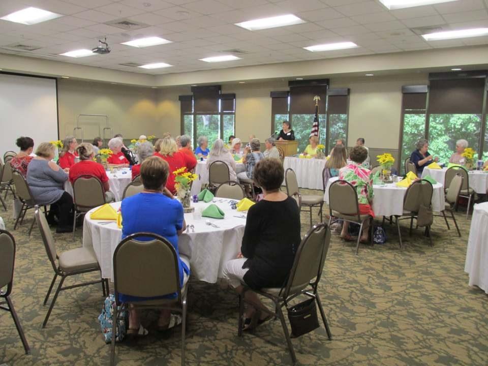Over 50 members and several guests attended to celebrate a year of service in their communities and county. All 200 members supported Ovarian Cancer Research with donations.