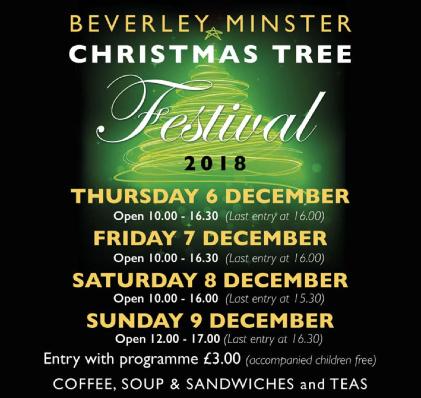 The Woodmansey tree, along with around 90 others are available to view in Beverley Minster from Thursday 6th December.