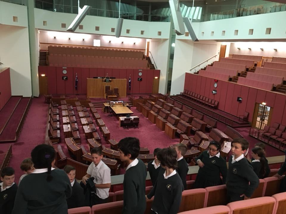 Year Six students, teachers and four enthusiastic parents were kept very busy visiting, to name a few, The National War Memorial, Old and New Parliament House, Questacon, National Gallery, Electoral