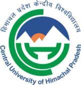 Central University of Himachal Pradesh (ESTABLISHED UNDER CENTRAL UNIVERSITIES ACT 2009) Dharamshala, Himachal Pradesh-176215 EPP/1-1/CUHP/2018 DATED: 18.06.