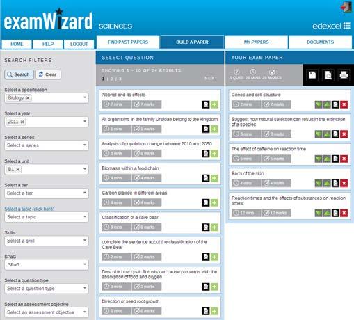 Tracking progress ExamWizard help track progress allows you to create your own tests online using Third level FREE past paper questions.