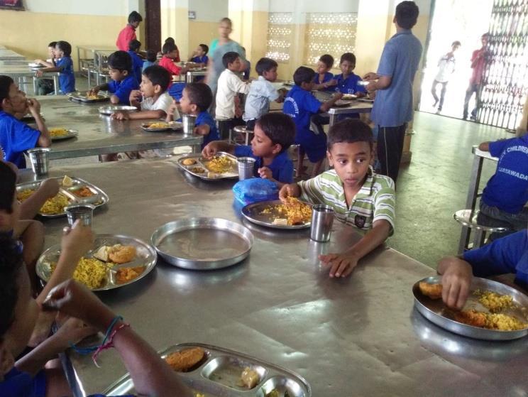 Rishitha. Children conveyed Birthday wishes to her. Children enjoyed the special lunch.