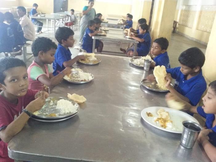 full day meals to our children at Premvihar Boys