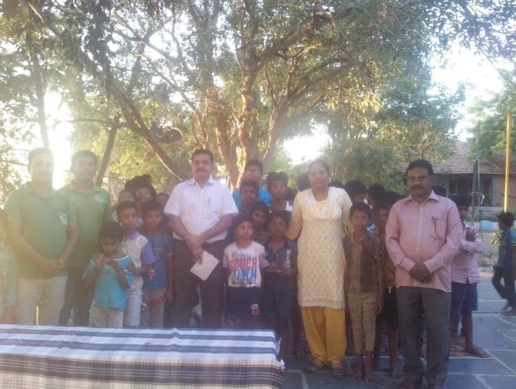They have donated Sports Items worth Rs. 12000/-. They interacted with our children.