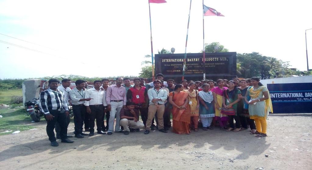 The Department organized an Industrial Visit to M/s Rane Brake Lining Ltd, Puducherry for the first year students on 8 th October 2015.