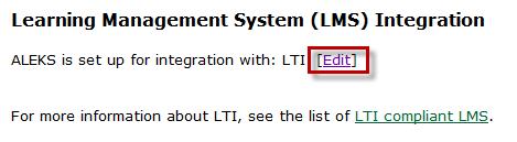 from the ALEKS LMS Integration page. If the school s LMS was listed in the pull-down menu, administrators may follow the instructions found in the?
