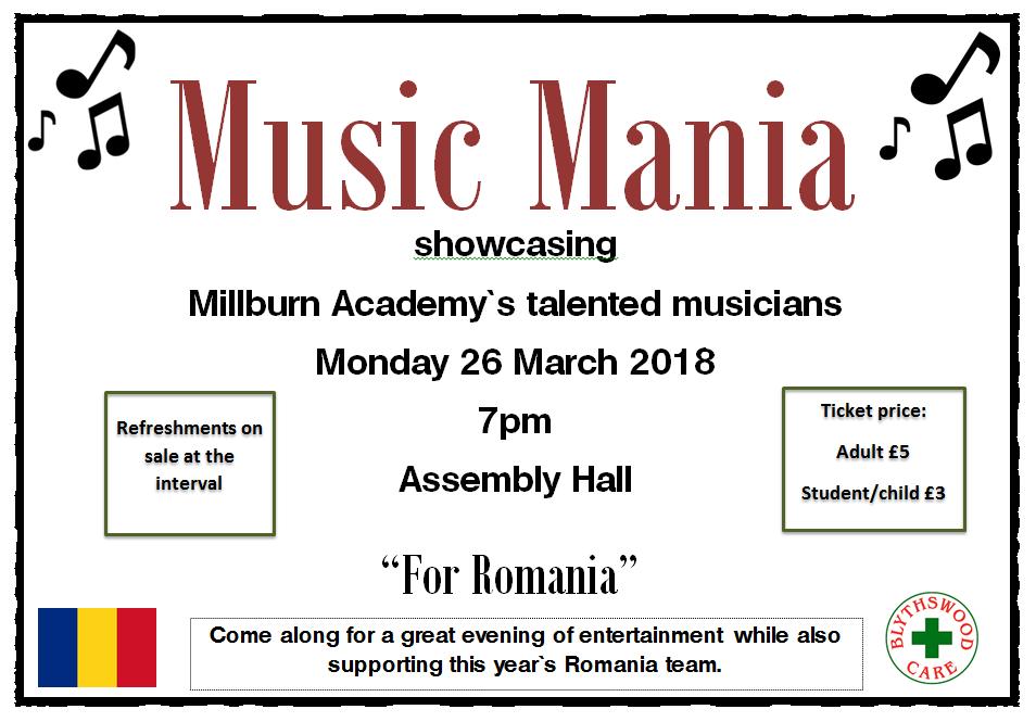 Tickets on sale from Monday 5th March from any member of the Romania