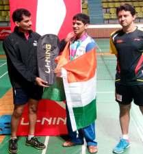 WORLD CHAMPIONSHIP Sachin Sharma in NKBA after winning the World Singles Title