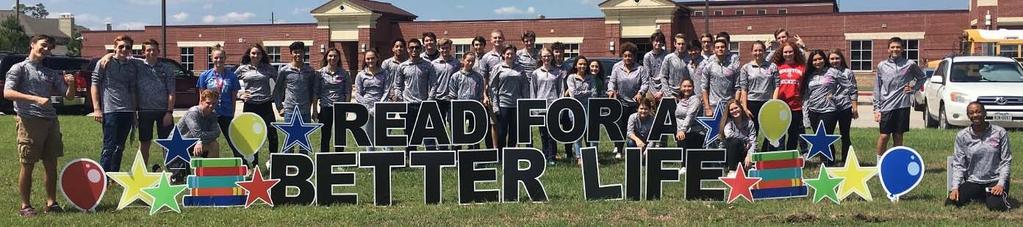 The soccer team and AP Spanish students also read to students at Houser Elementary and the