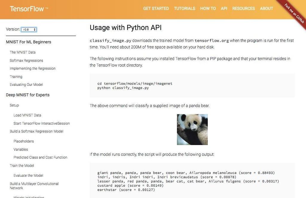 (2) Using a Pre-trained Image Model yourself with TensorFlow ww.