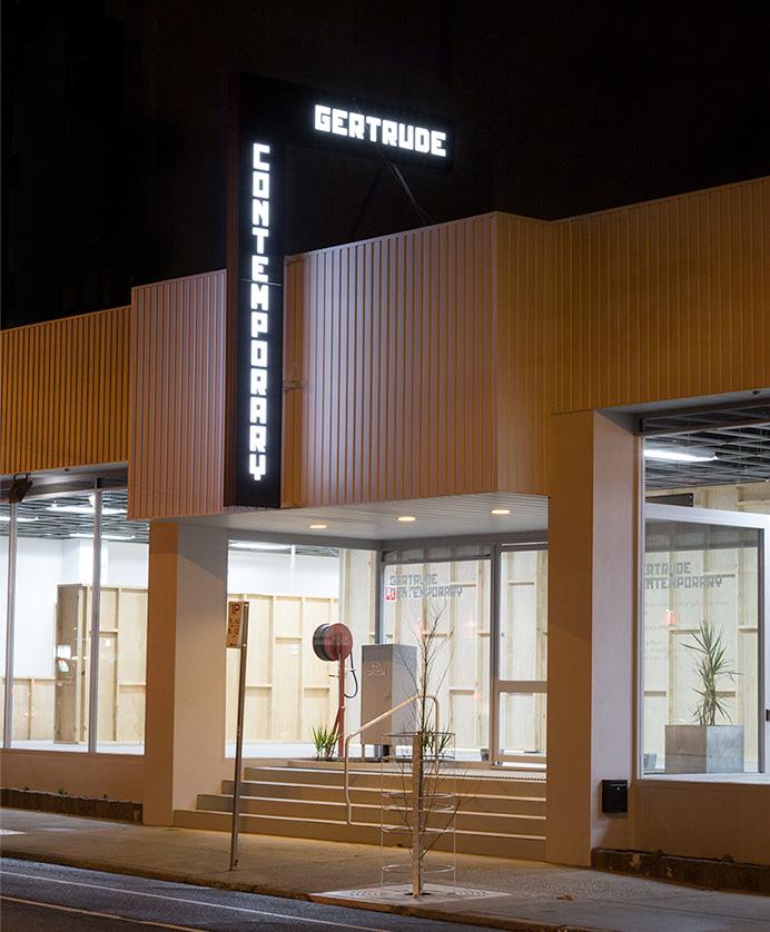 About Gertrude Gertrude Contemporary is a not-for-profit gallery and studio complex that has been supporting contemporary artists for over 30 years.
