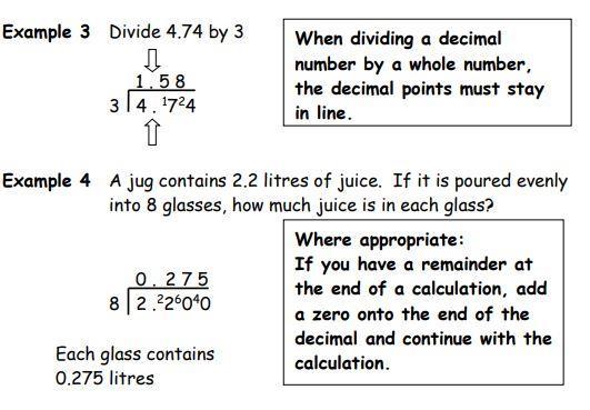 Division You should be able to divide by a single digit or by a multiple of 10 or 100 without a calculator.