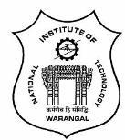 NATIONAL INSTITUTE OF TECHNOLOGY WARANGAL-506 004, TELANGANA-INDIA ACADEMIC SECTION (EXAMINATIONS) No.