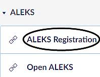 Step 7: Once you complete the registration steps, you will be in our ALEKS course.