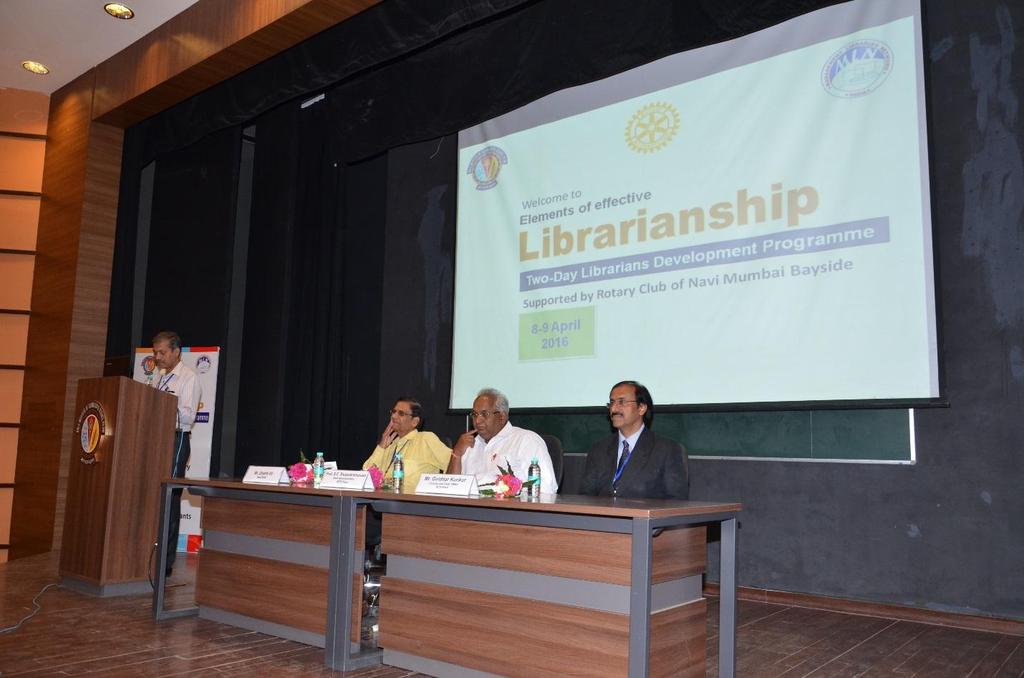 The sessions were managed by Mr. Ishappa Bandi, Deputy Librarian, BITS Pilani, Mr. Sivakumar, Librarian, BITS Pilani, Goa campus, Dr. Anuradha Voolapalli, Librarian, BITS Pilani, Goa campus. Mr. Udaykumar, Librarian BITS Pilani, Hyderabad campus conducted the valedictory function of the program on 9 th April 2016.