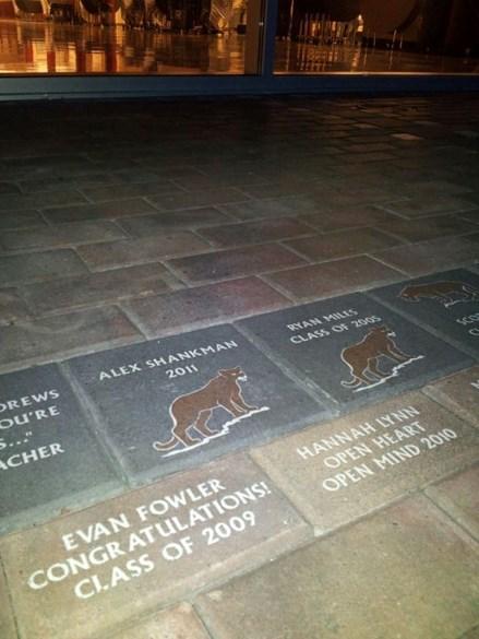 These pavers area a great way to commemorate a graduating senior, favorite teacher or community member or any one special in your life!