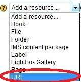 To obtain this URL, open the resource or course main page and copy the URL from your browser s navigation bar.