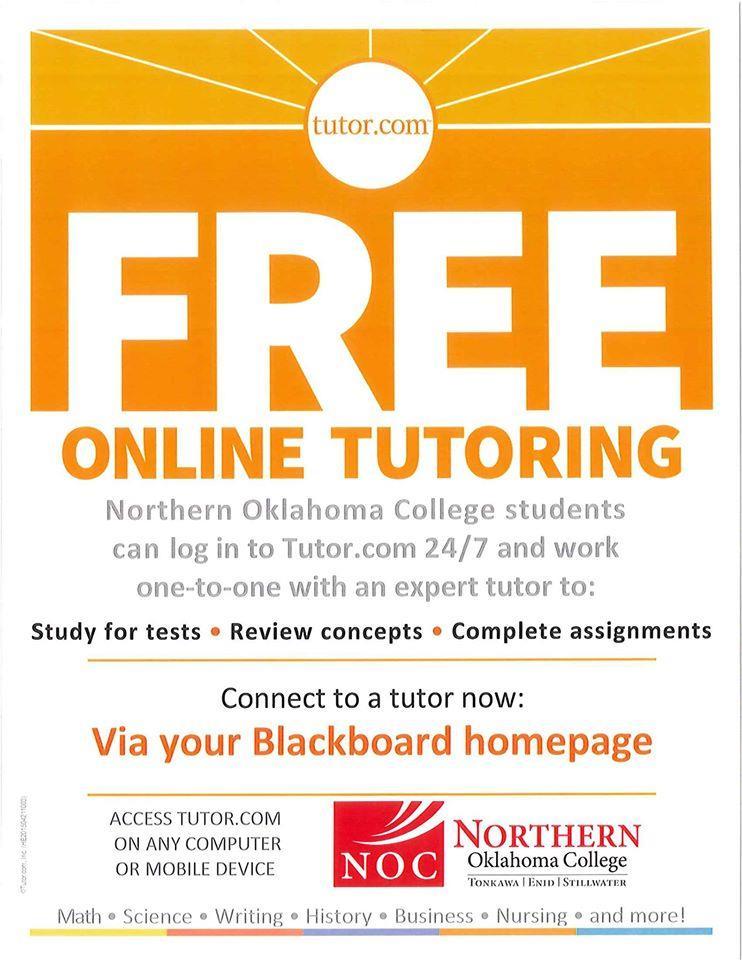 Free online tutoring available to NOC students The NOC What s Happening is published weekly (normally on Fridays) by Northern Oklahoma College, Public Information Office, except when the NOC offices
