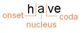 Vowels: articulated with an open approximation syllabic (nucleus) Consonants: