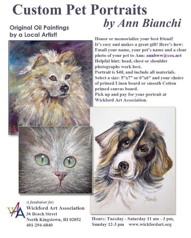 Ann if you would like a custom portrait of your favorite pet friend. Art Tip From Ann Bianchi: Try A Different Painting Surface.