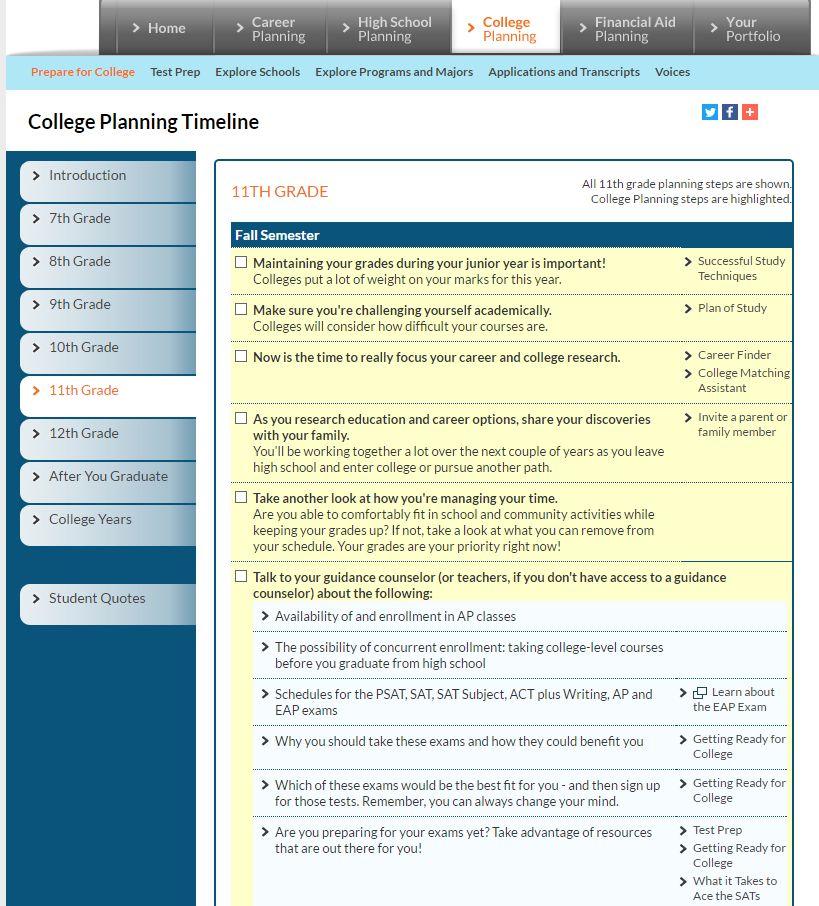 edu to streamline the college planning and application process