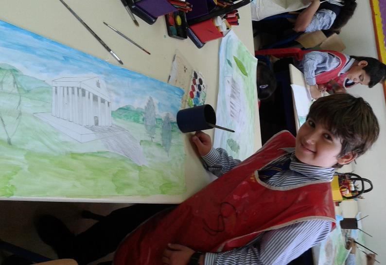 We explored the importance of colour perspective which involves using colour to give a feeling of depth to a picture.