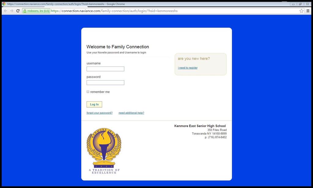 Getting on Naviance To create an account on Naviance Family Connection, parents/guardians of students need to know their registration code for the Naviance website.