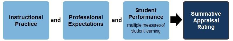 V: Calculating Student Performance and Summative Appraisal Ratings In the teacher appraisal and development system, Instructional Practice, Professional Expectations, and Student Performance ratings