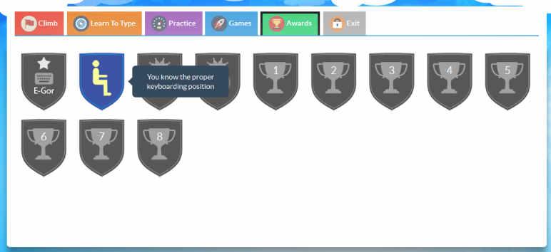 Awards and Agent Rank Students can earn awards as they work through the default curriculum.
