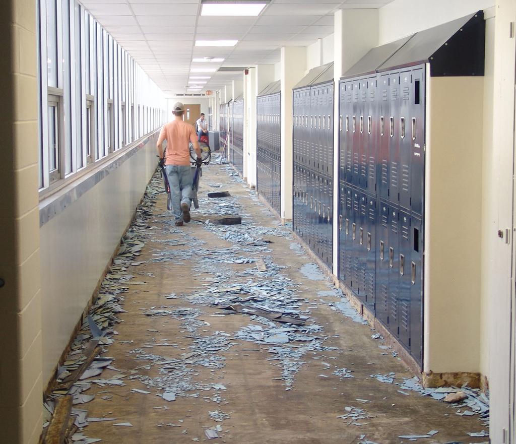 Summer work ongoing throughout BPSD Renovations and minor construction projects are taking place throughout the Bartlesville Public School District this summer through the use of 2007 bond funds.
