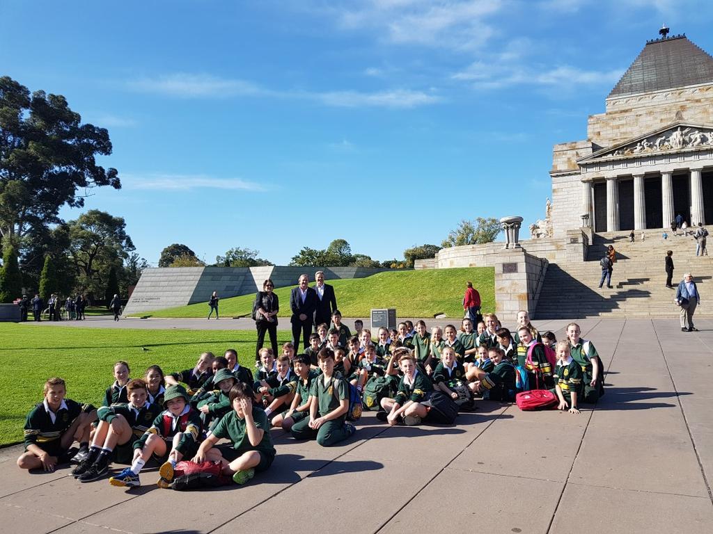 YEAR 6 EXCURSION TO THE SHRINE AND THE NATIONAL GALLERY OF VICTORIA On