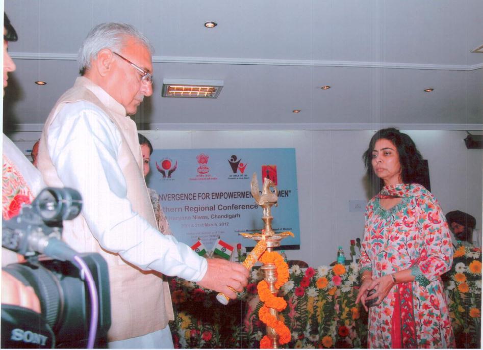 The chief guest in the Conference was the Haryana Chief Minister Shri Bhupinder Singh Hooda while the Haryana Women and Child Development Minister Smt. Geeta Bhukkal presided over the function.
